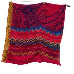 Ford Cares Women Pink Breast Cancer Collection warm bright colors ethnic scarf